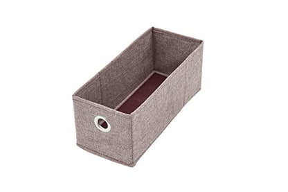 HomeHaven Fabric Bins (Pink, W6"xH6"xL13.75') 1