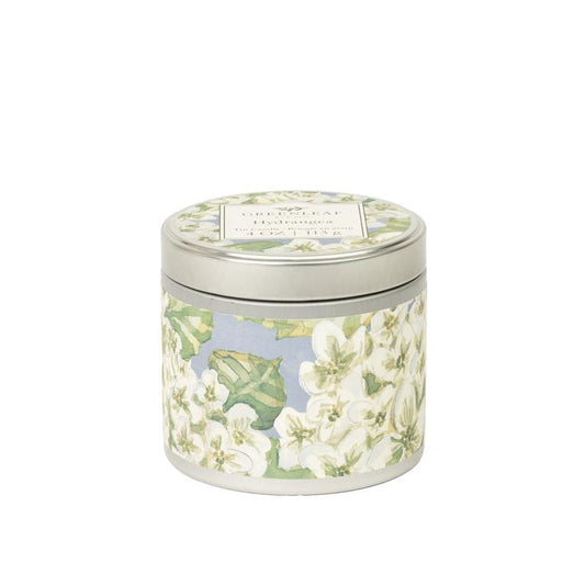 Hydrangea Tin Candle