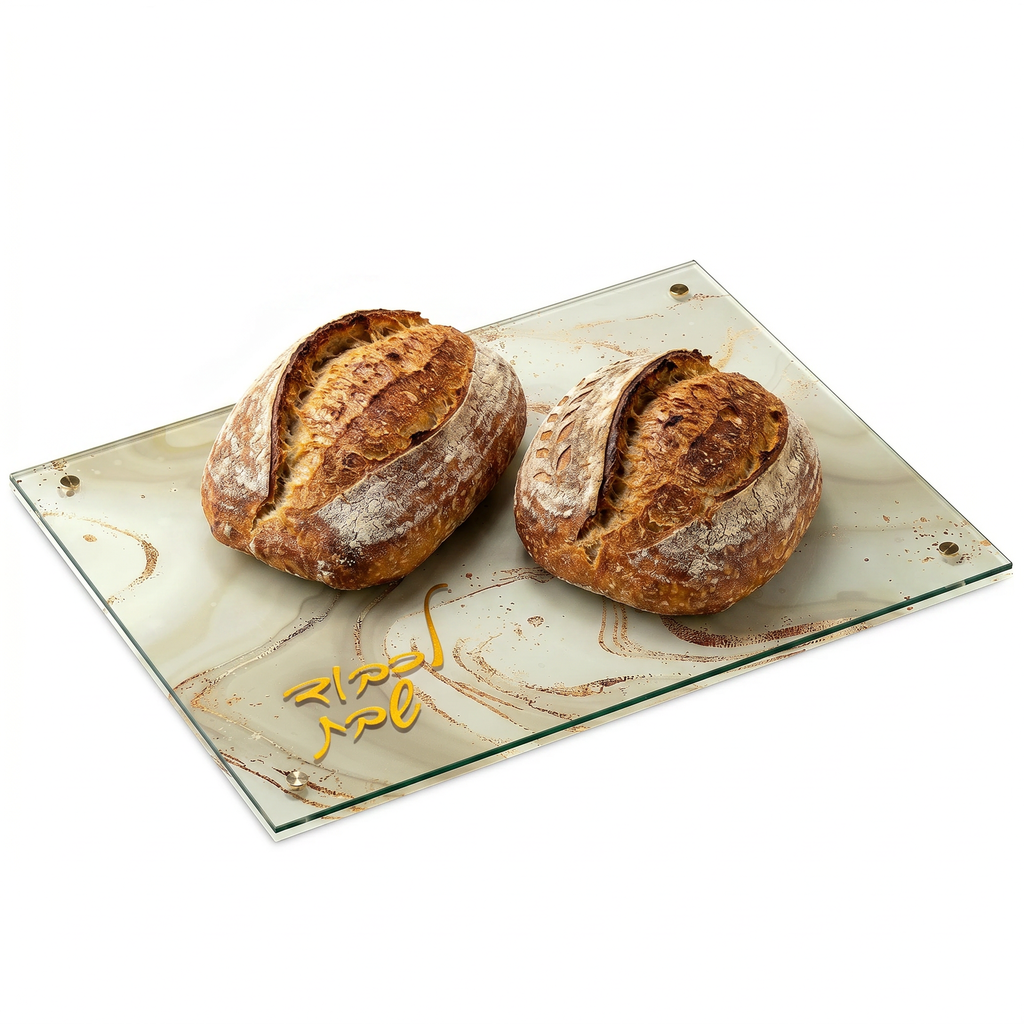 beige marble Challah Board