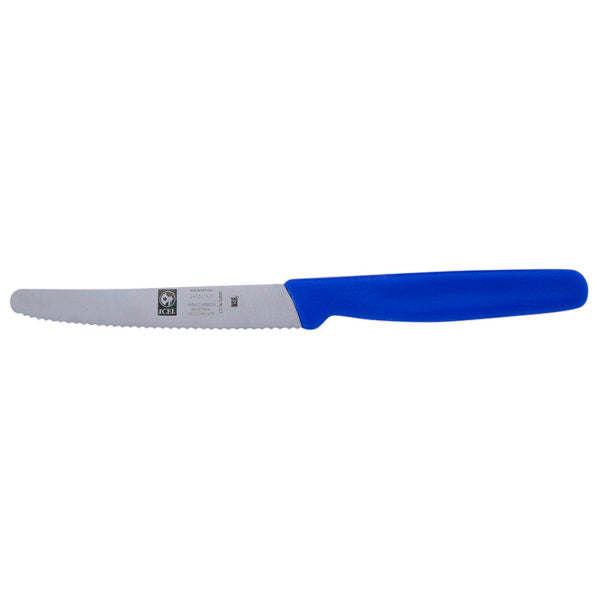 Icel 4" Serrated And Circle Edge Paring Knife 1