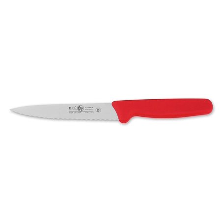 Icel Paring Knife (Red, 5.5, Pointy Serated)