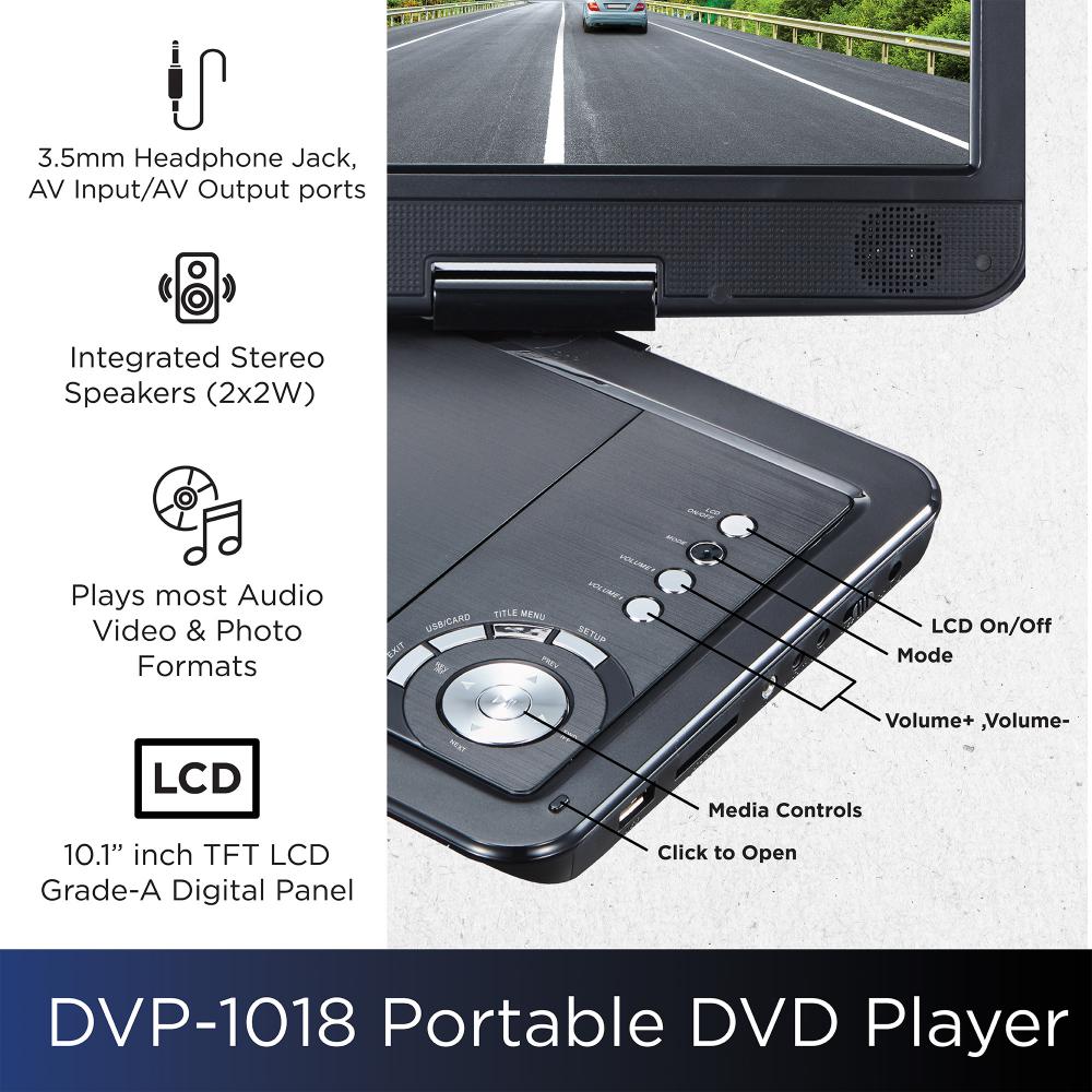 Impecca 10.1'' Portable Dvd Player 4