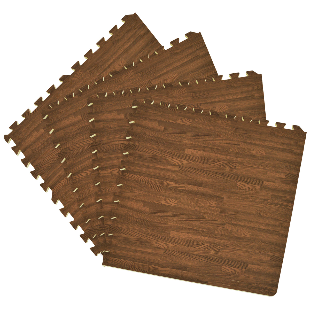 Interlocking Foam Tiles Dark Brown