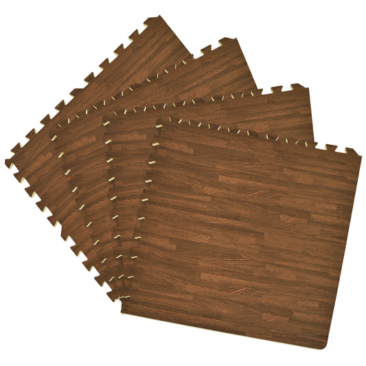 Interlocking Foam Tiles Dark Brown
