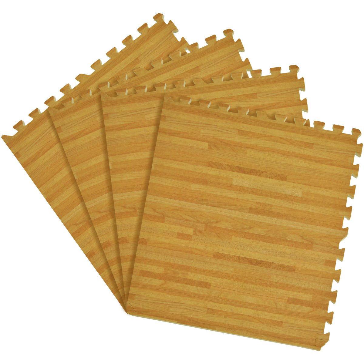 Interlocking Foam Tiles Light Brown