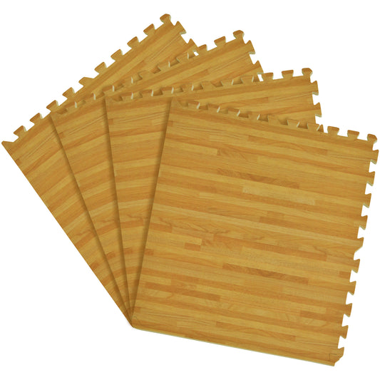 Interlocking Foam Tiles Light Brown