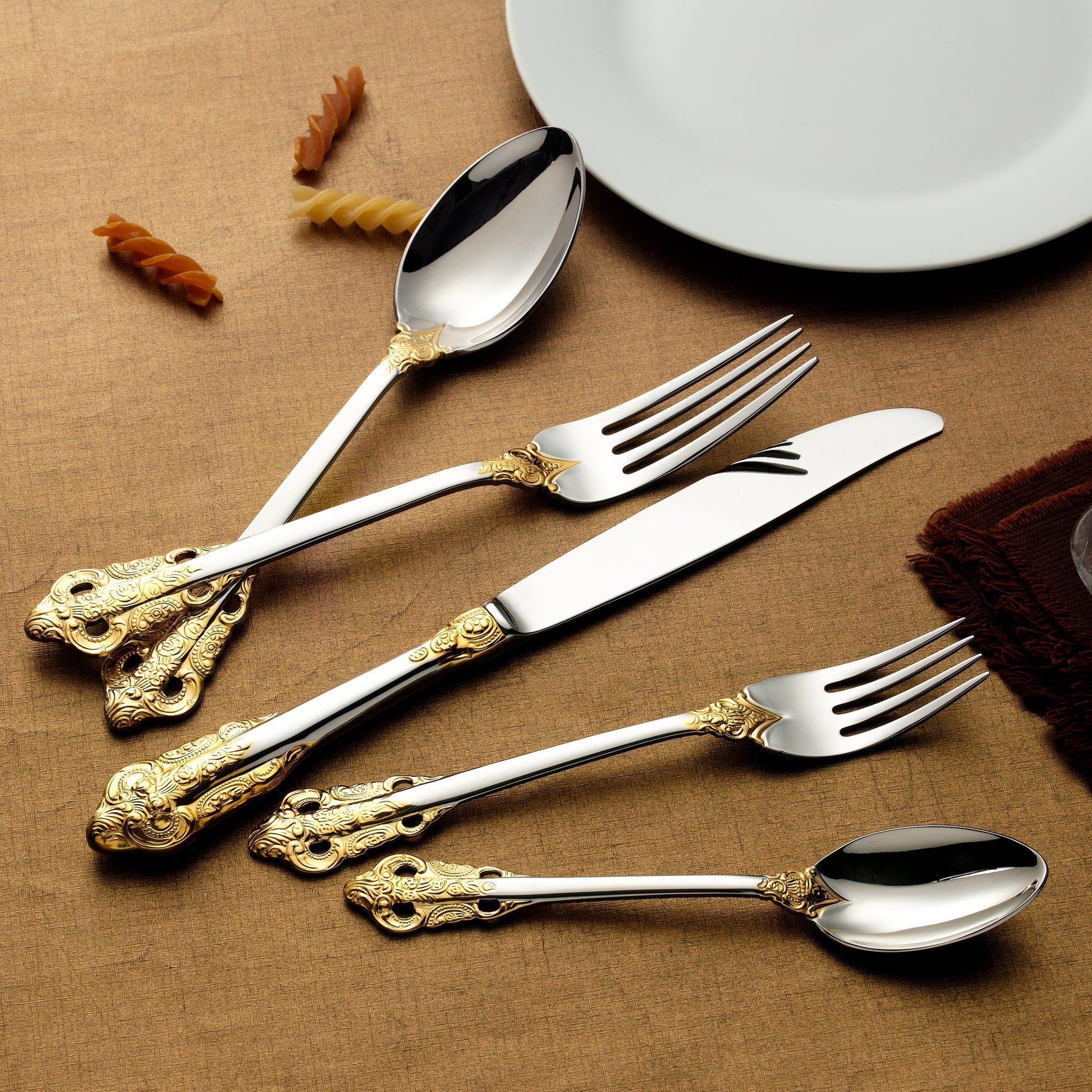 Joseph Sedge (Barque) Design 20 Pc Flatware Set 6