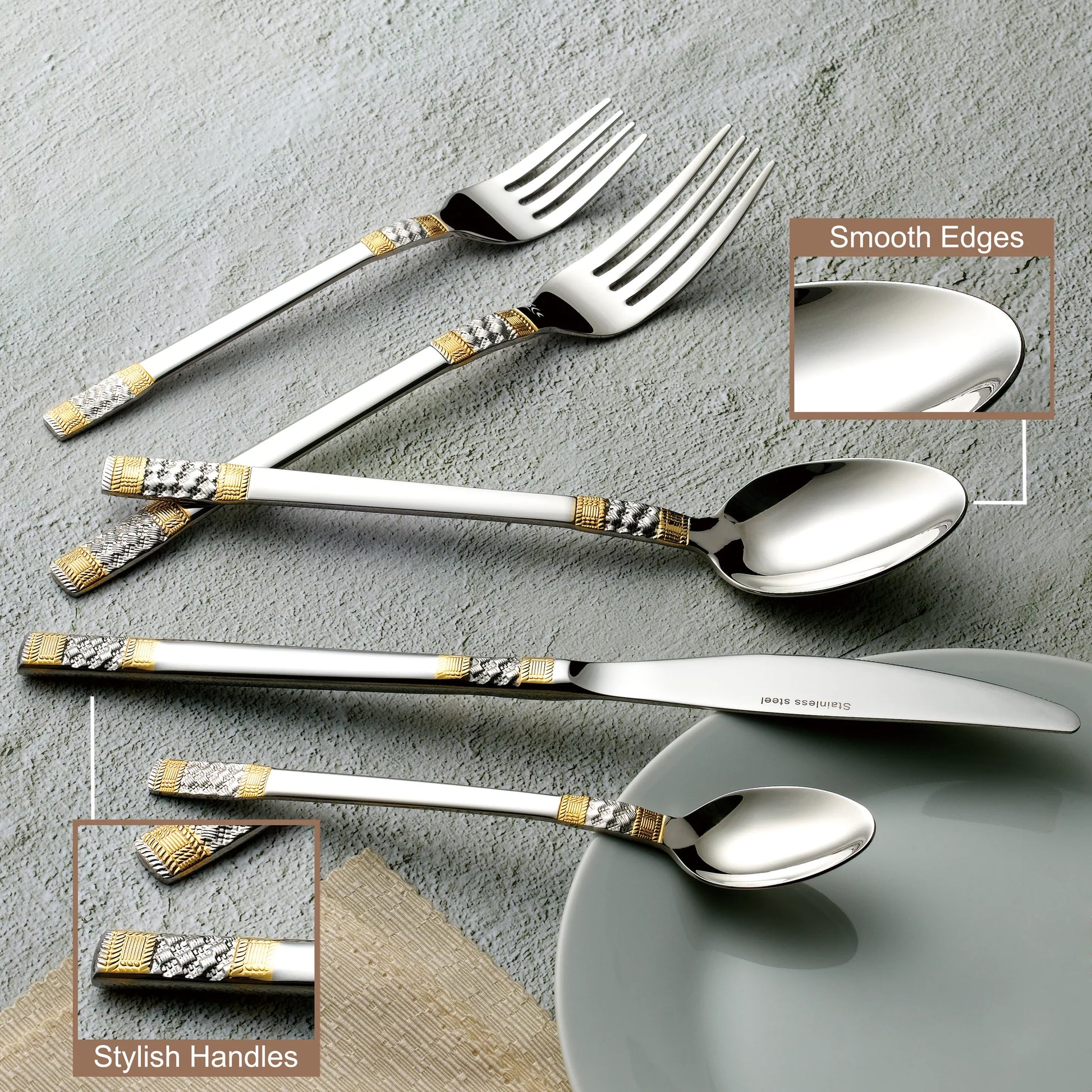 Joseph Sedgh Collection 20 Piece 18/10 #582G-20 5