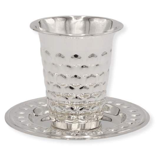 Kiddush Cup with Tray Octagon