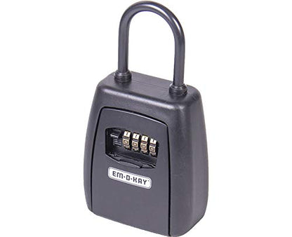 KEY LOCK BOX WITH SHACKLE 4 DIAL RESETTABLE COMBIN 1