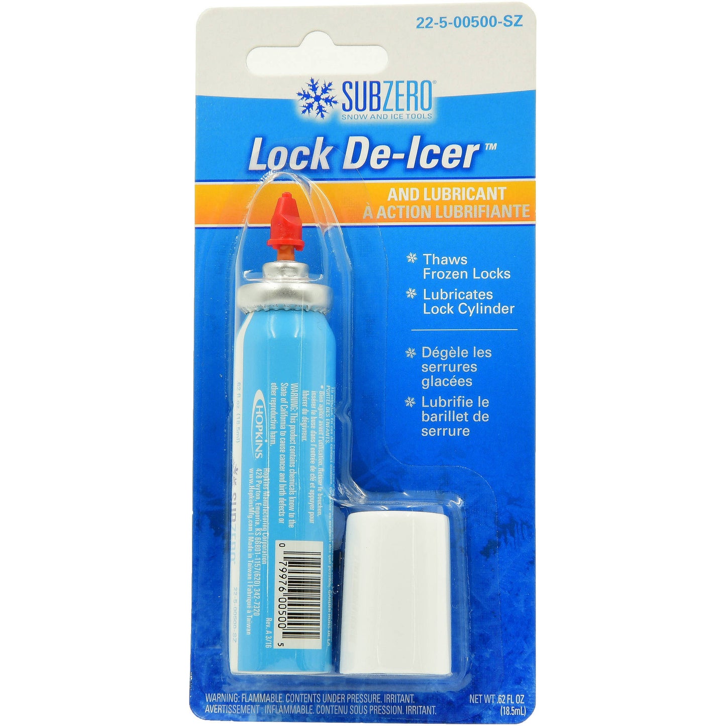 LOCK DEICER/LUB .625OZ 1