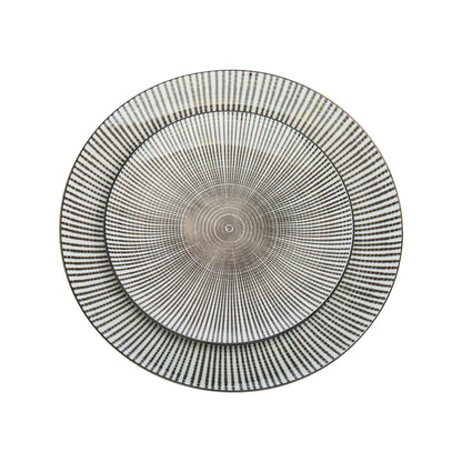 Laura Grey Porcelain 12 Piece Dinnerware Set, Service For 4 3