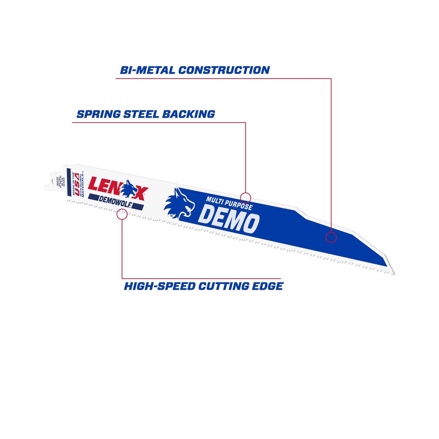 Lenox Demo Sawzale Blades 12'' Multi Use 2