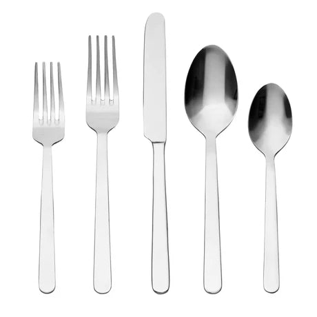 Lola Matte 18/0 Stainless Steel 20 Piece Flatware Set