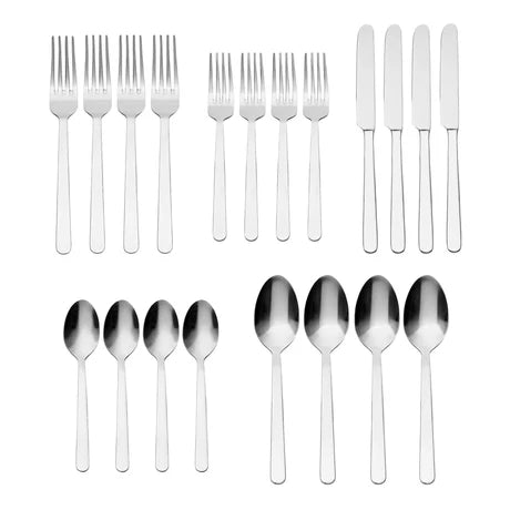 Lola Matte 18/0 Stainless Steel 20 Piece Flatware Set