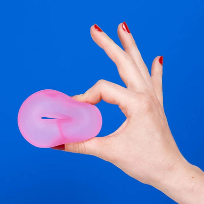Speks Gump Loop Memory Gel Stress Ball - Moon Jelly