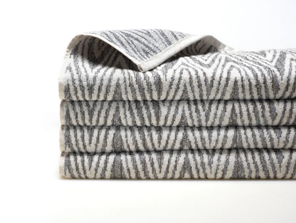 Hand Towel, Medley White Grey