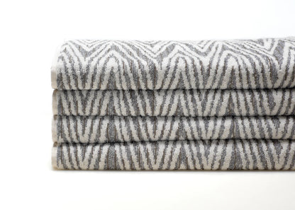 Hand Towel, Medley White Grey