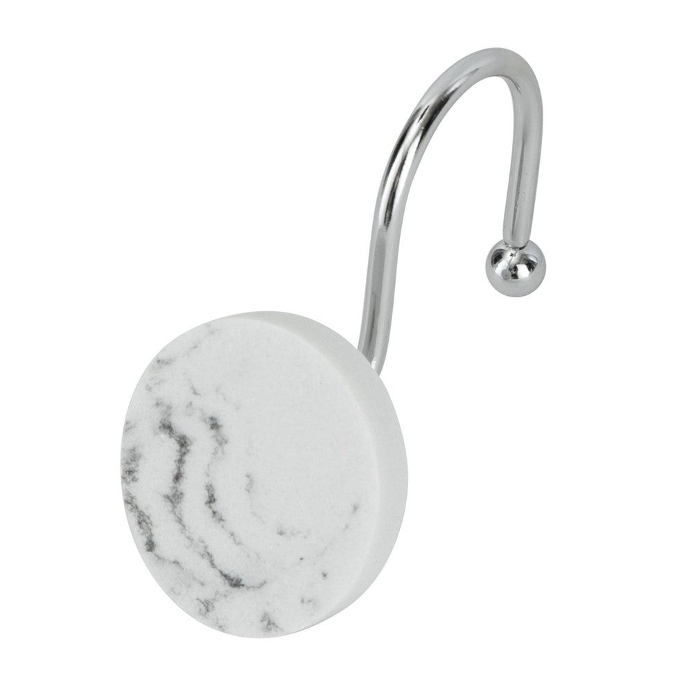 MICHAELANGELO Shiny Stone Shower Hooks Set of 12