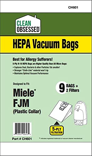 MIELE FJM VAC BAGS-9pk +2 FILTERS