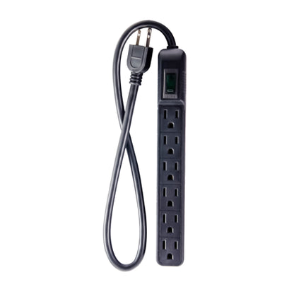 MINI PLASTIC 6 OUTLET SURGE PROTECTOR/ W/ BASIC SU 1