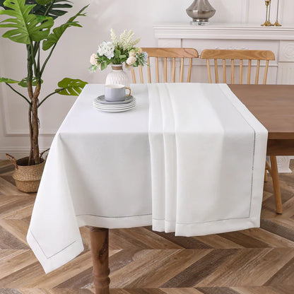 Majestic Tablecloth, Classic White 70"x108" 6