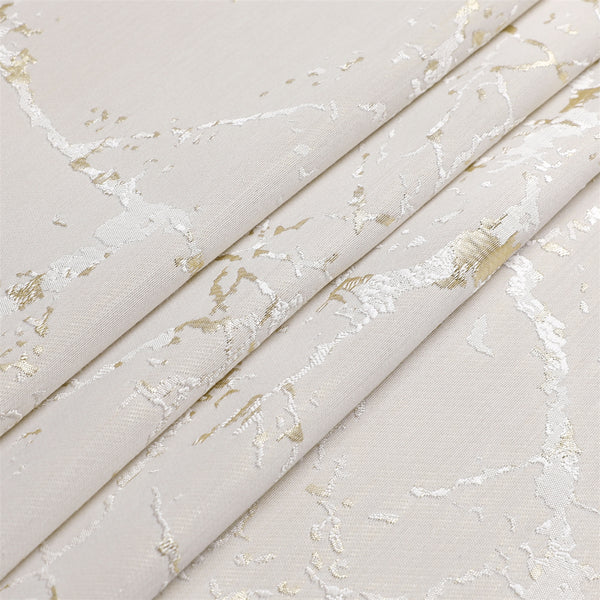 Majestic Tablecloth, Marble White with Gold Or Silver Accents, 70"x108" 3