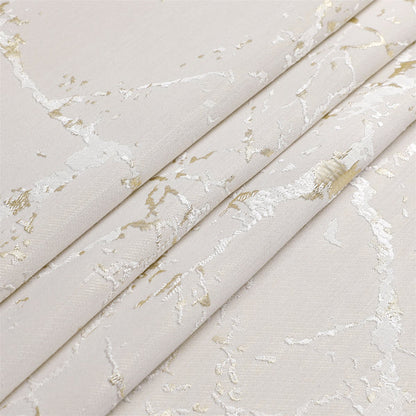 Majestic Tablecloth, Marble White with Gold Or Silver Accents, 70"x108" 3