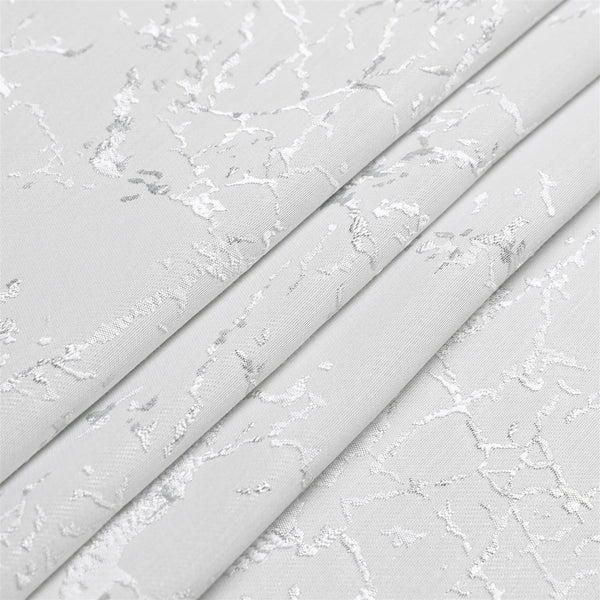 Majestic Tablecloth, Marble White with Gold Or Silver Accents, 70"x108" 4