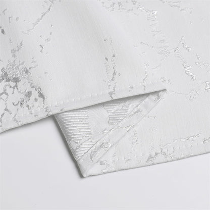 Majestic Tablecloth, Marble White with Gold Or Silver Accents, 70"x108" 5