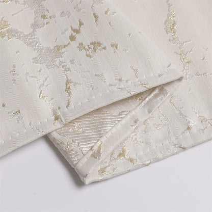 Majestic Tablecloth, Marble White with Gold Or Silver Accents, 70"x108" 6