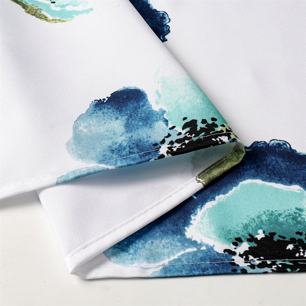 Majestic Tablecloth, Poly - Blue Floral 3