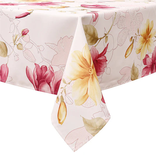 Majestic Tablecloth, Poly - Fushia Floral 1