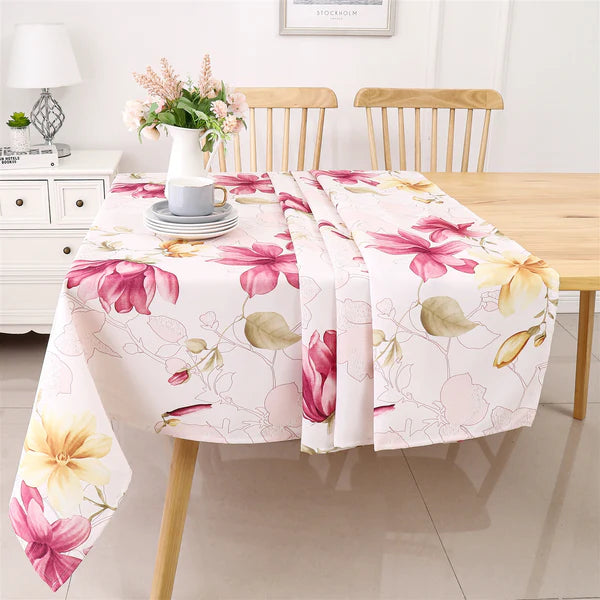 Majestic Tablecloth, Poly - Fushia Floral 6