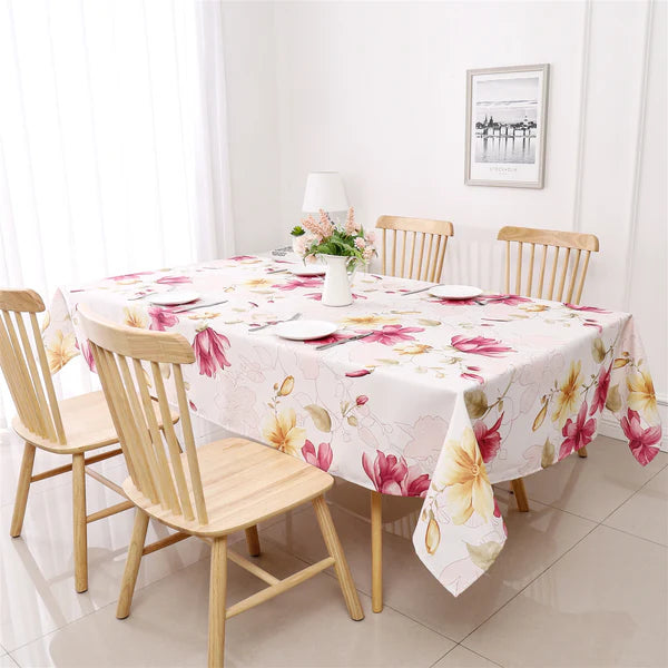 Majestic Tablecloth, Poly - Fushia Floral 7