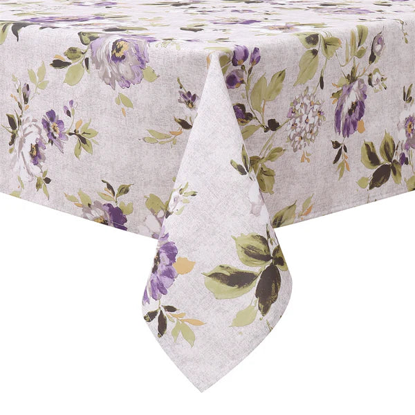 Majestic Tablecloth, Poly - Purple Floral 1