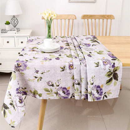 Majestic Tablecloth, Poly - Purple Floral 6