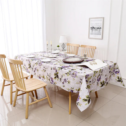 Majestic Tablecloth, Poly - Purple Floral 7
