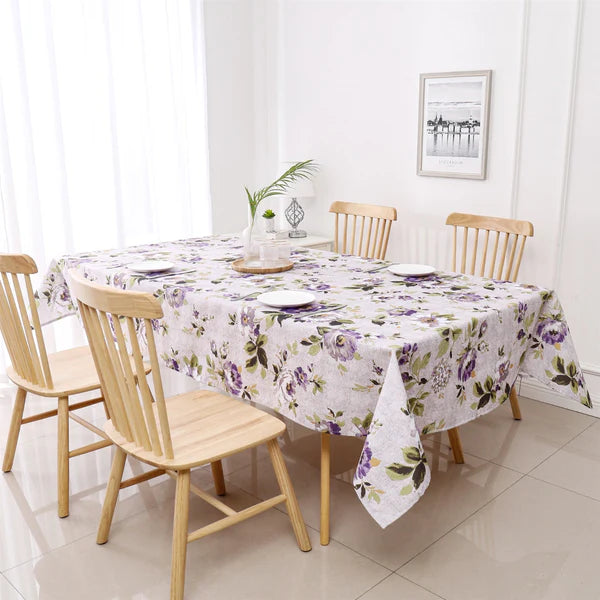 Majestic Tablecloth, Poly - Purple Floral 8