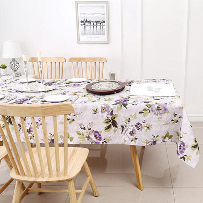 Majestic Tablecloth, Poly - Purple Floral 9