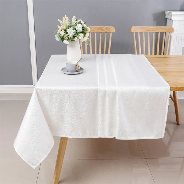 Majestic Tablecloth, Stone White 6