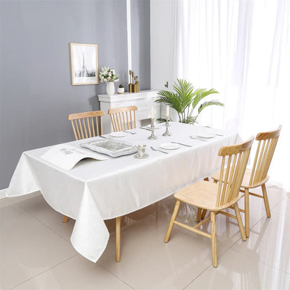 Majestic Tablecloth, Stone White 9