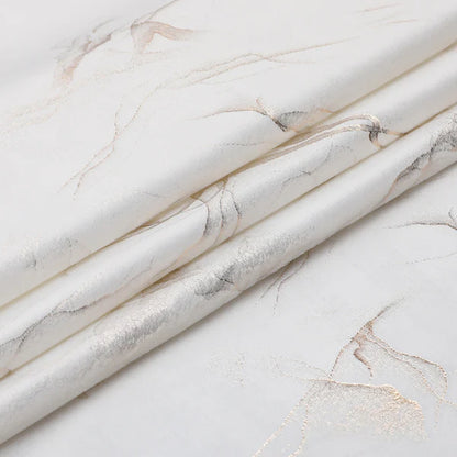 Majestic Tablecloth, Stormy White Gold 70'' X 160'' 3