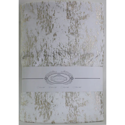 Majestic Tablecloth, Velvet - Gold Mosaic Print 2