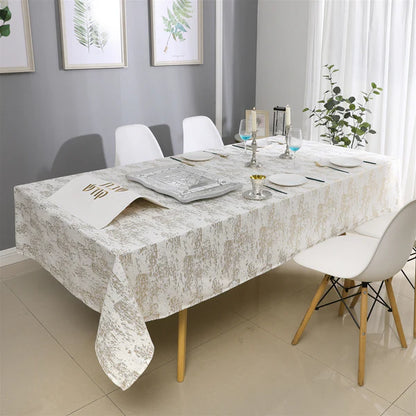 Majestic Tablecloth, Velvet - Gold Mosaic Print 8