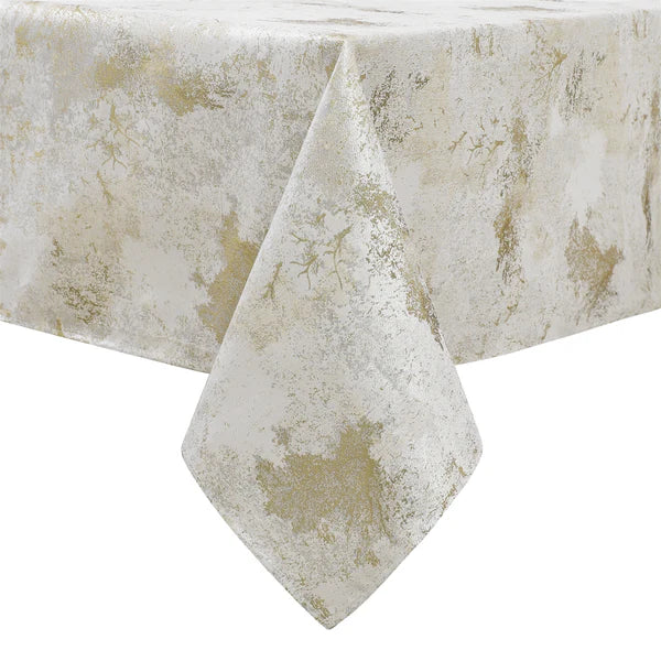 Majestic Tablecloth White Gold Tree 1