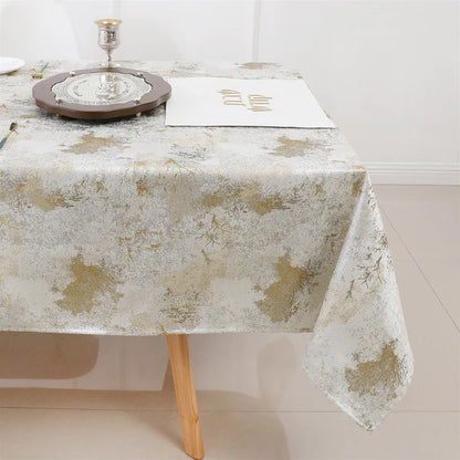 Majestic Tablecloth White Gold Tree 5