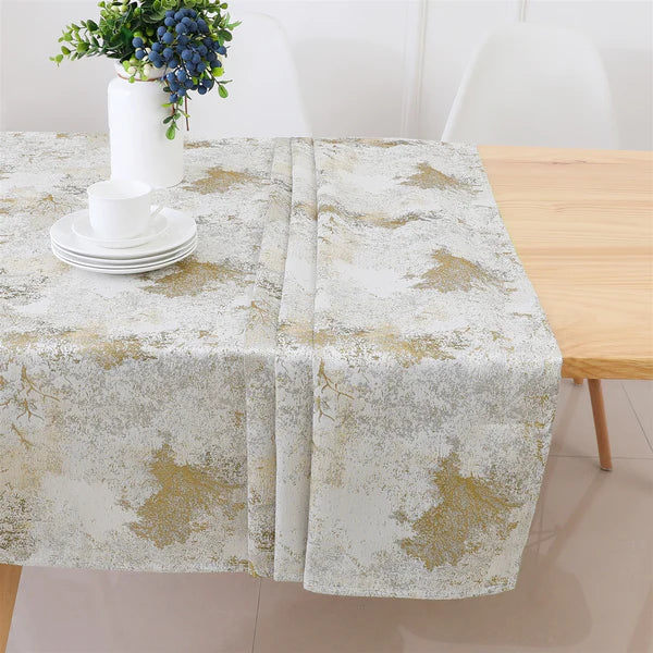 Majestic Tablecloth White Gold Tree 7