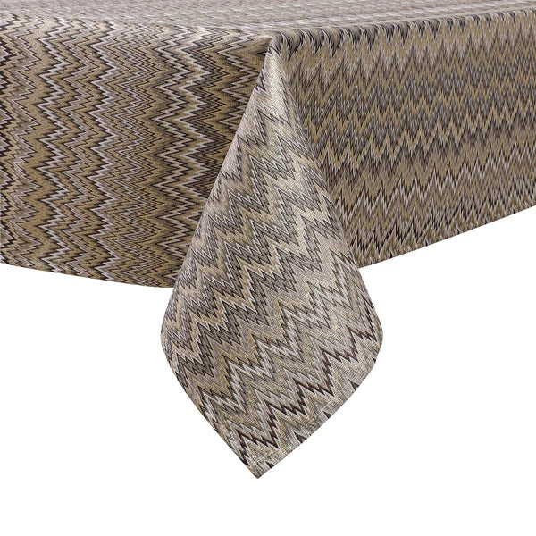 Majestic Tablecloth, Zigzag Dark 1