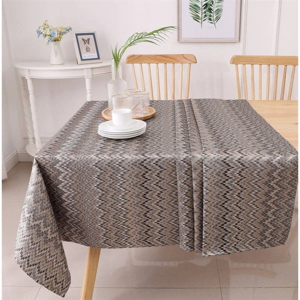 Majestic Tablecloth, Zigzag Dark 5